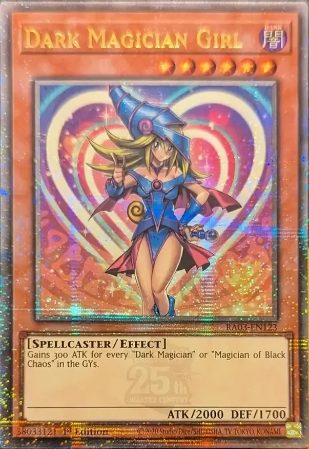 Dark Magician Girl (Quarter Century Secret Rare) (A)