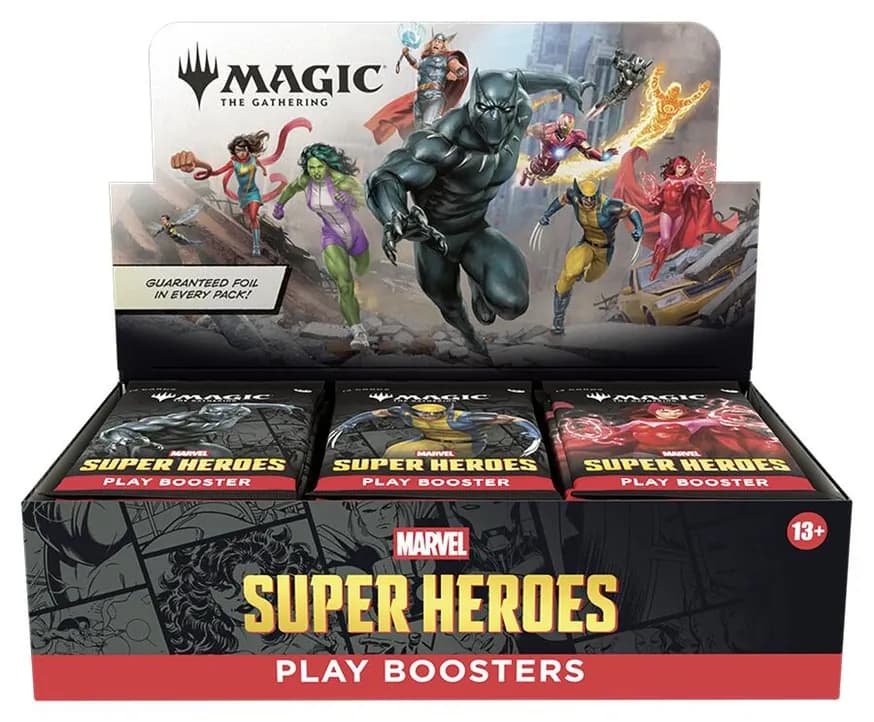Marvel Super Heroes - Play Booster Display