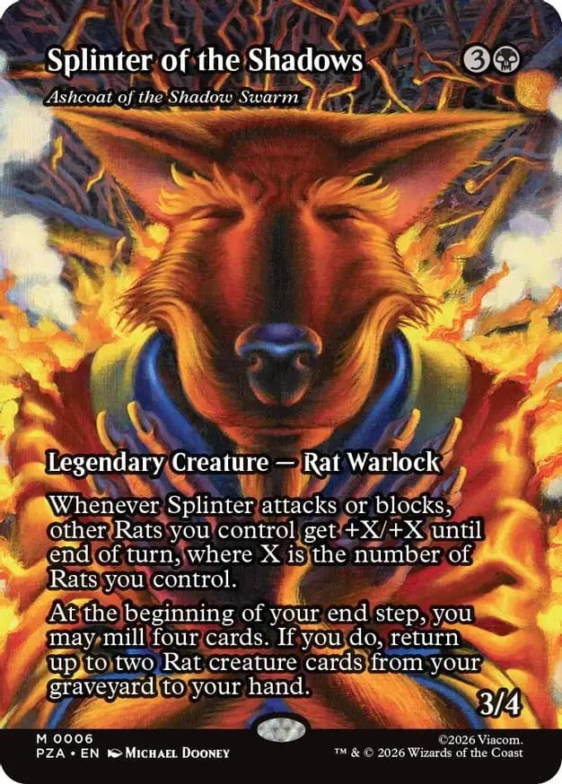Splinter of the Shadows - Ashcoat of the Shadow Swarm (Borderless)